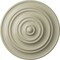 Ekena Millwork Classic Ceiling Medallion (Fits Canopies up to 4 1/8"), Hand-Painted Clear Yellow, 13 1/4"OD x 1/2"P CM13CLCYF - alternate 1